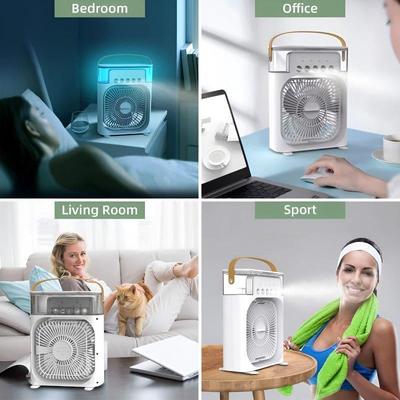 New 3 In 1 Fan AIr Conditioner Mini Air Cooler LED Night Light Portable