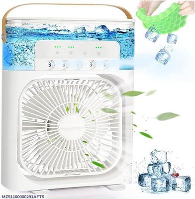 New 3 In 1 Fan AIr Conditioner Household Mini Air Cooler LED Night Light Portable Humidifier Air Adjustment Fan Office Home Fan