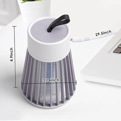 USB Mosquito Killer Lamp – White ABS Portable Insect Trap