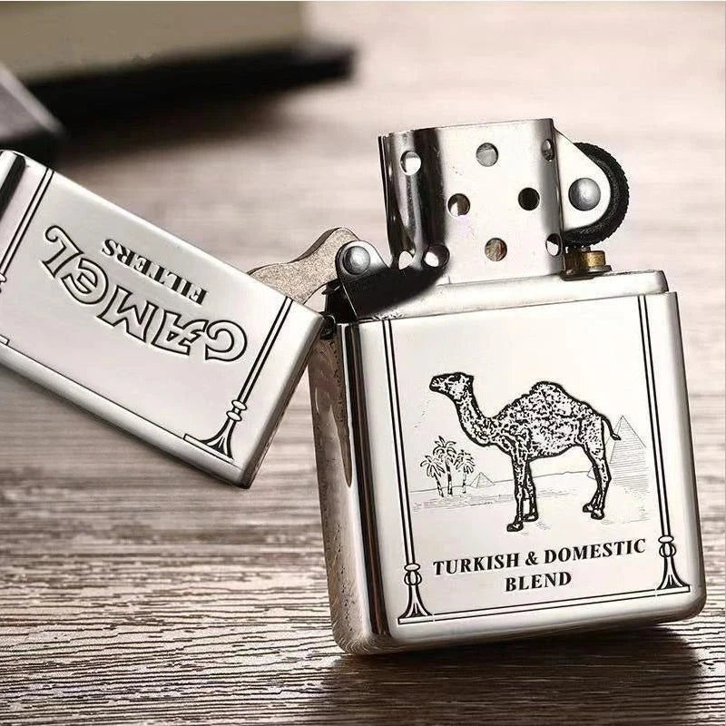 2025 new kerosine lighter windproof cigarette accessories men's gift can be DIY