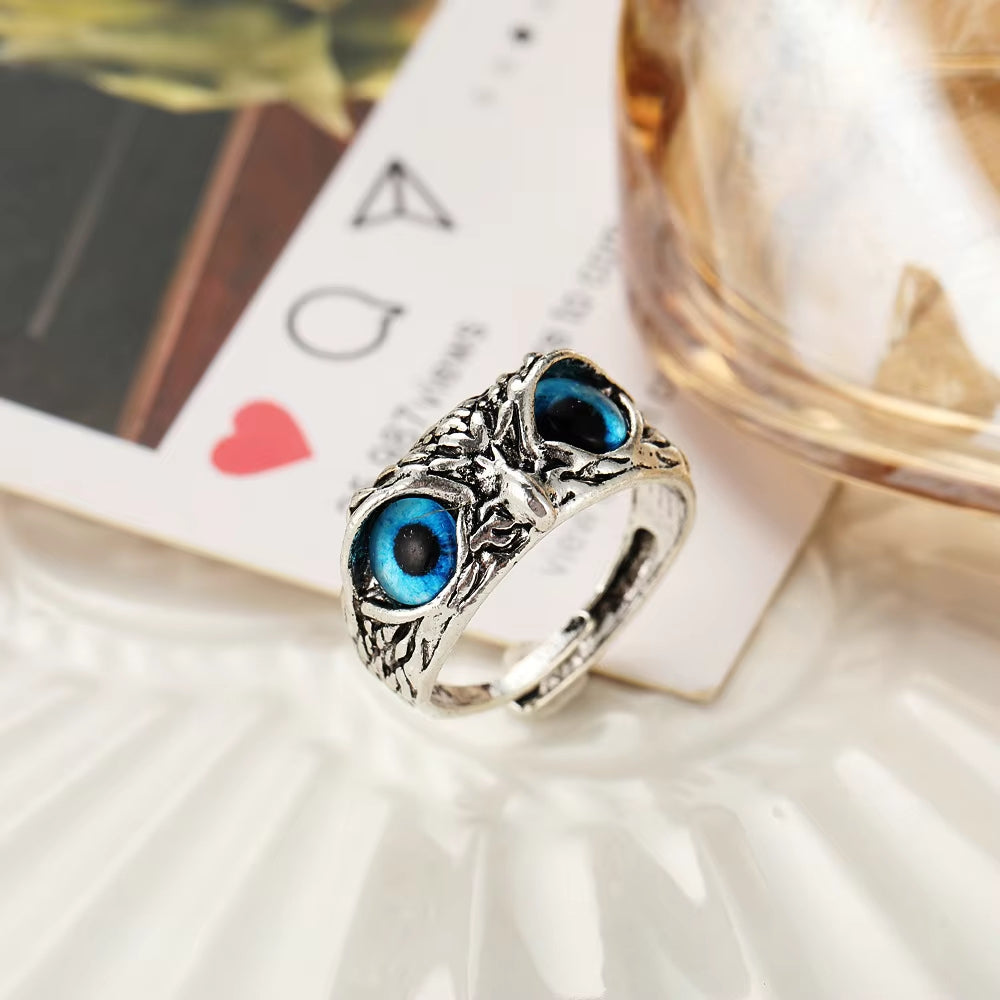 Fashion Charm Vintage Owl Ring for Men Women Cute Animals Owl Youth Gothic Rings Jewelry Accessories Gifts
