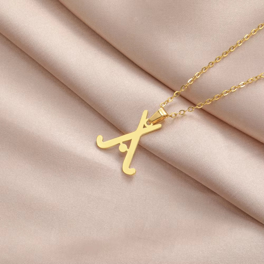 Hockey Pendant Stainless Steel Necklace Men's And Women's Fashionable Casual Sports Birthday Gift Jewelry Gift New Style