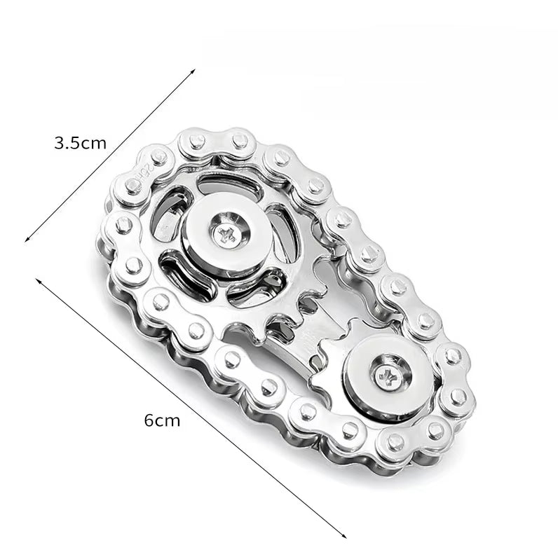 Metal Fidget Spinner Office Desk Toy Stress Relief Gears Hand Spinner for Adults desk decoration home decor Relieve stress relax
