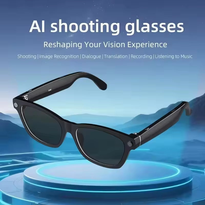 Lenovo AI Smart Glasses AI Translation 8MP HD Camera 4K Shooting Image Bluetooth Call Recording Music Smart Sunglasses 2026 New