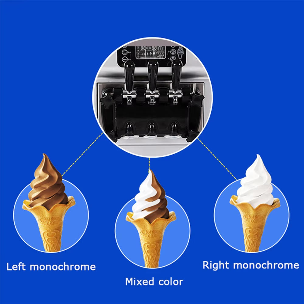 9pcs 33mm Fancy Modeling Ice Cream Machine Parts Nozzle Spare Parts Inner Diameter 29mm Modeling Cap for Lecon
