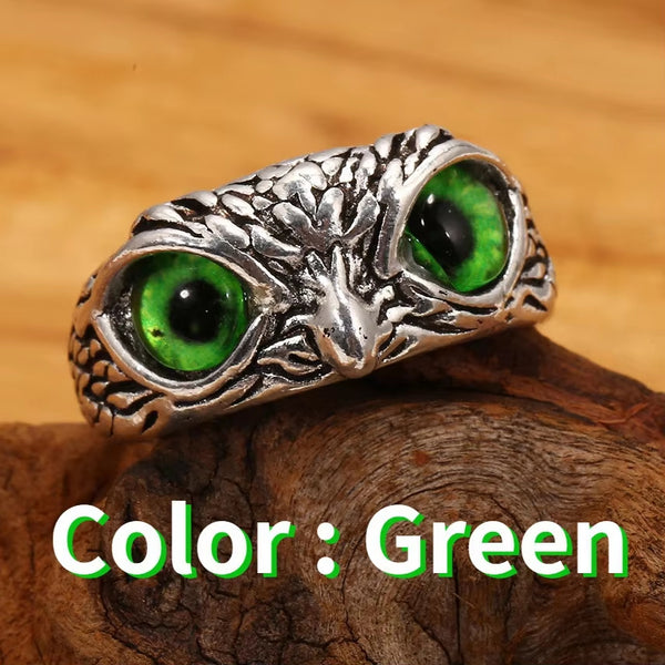 Fashion Charm Vintage Owl Ring for Men Women Cute Animals Owl Jewelry Accessories Gifts