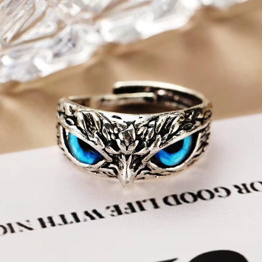 Fashion Charm Vintage Owl Ring for Men Women Cute Animals Owl Jewelry Accessories Gifts