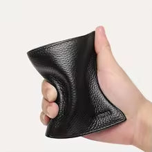 Vertical Short Wallets for Men Genuine Leather Rfid Blocking Wallet Men Coin Pocket Slim Card Holder Minimalist Small Purse