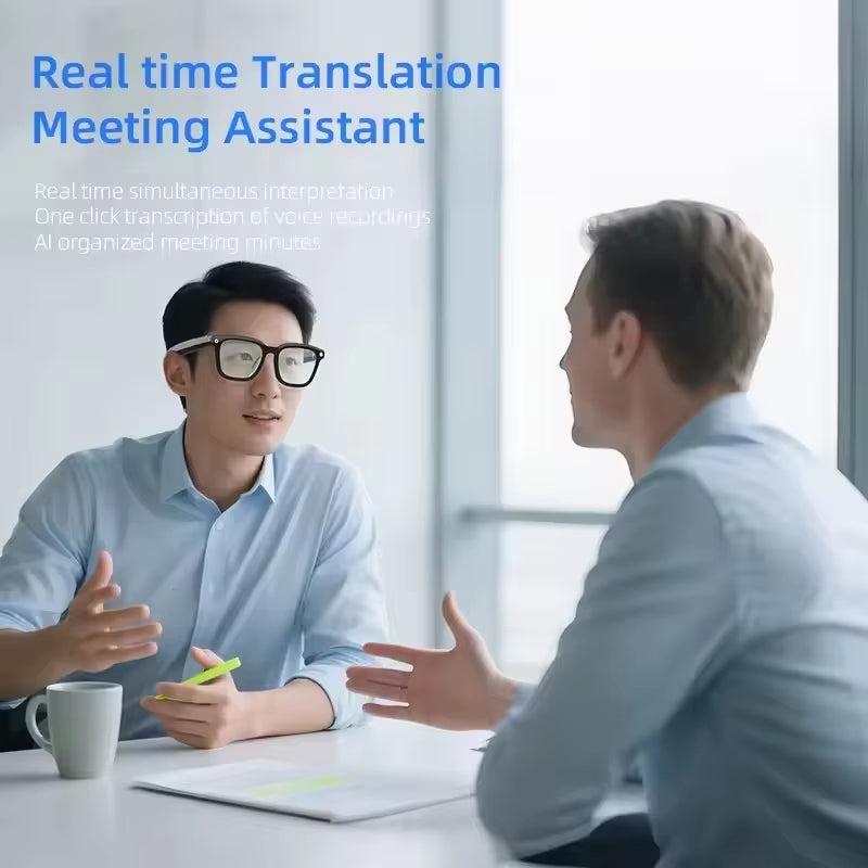 Lenovo AI Smart Glasses AI Translation 8MP HD Camera 4K Shooting Image Bluetooth Call Recording Music Smart Sunglasses 2026 New