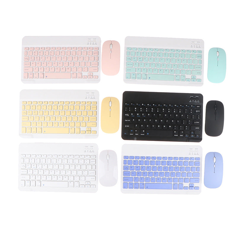 Wireless Bluetooth Keyboard & Mouse Set (7x10 Inch) – Multi Color