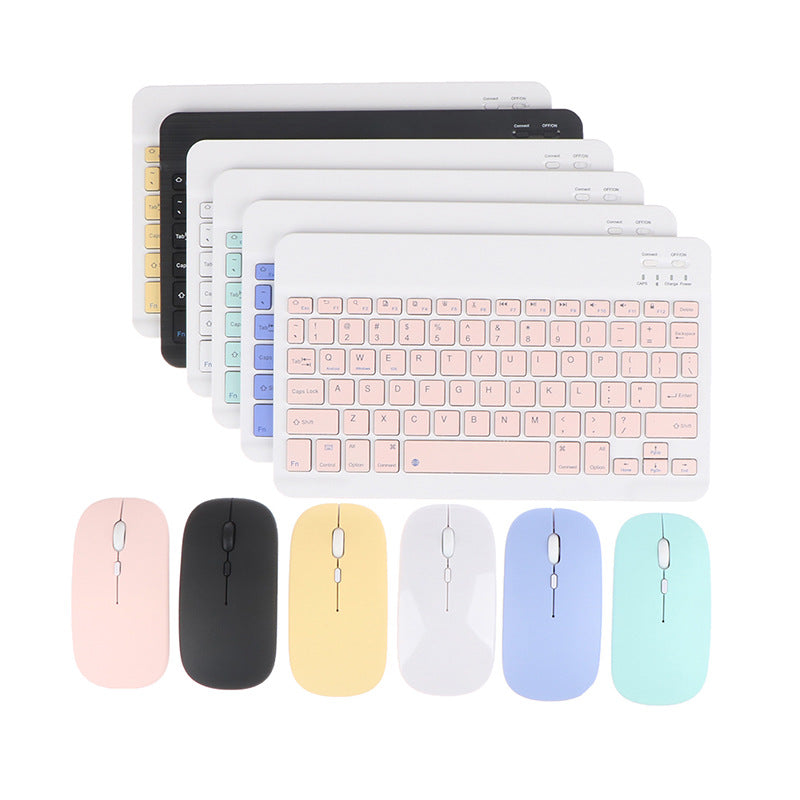 Wireless Bluetooth Keyboard & Mouse Set (7x10 Inch) – Multi Color