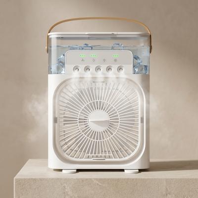 New 3 In 1 Fan AIr Conditioner Household Mini Air Cooler LED Night Light Portable Humidifier Air Adjustment Fan Office Home Fan