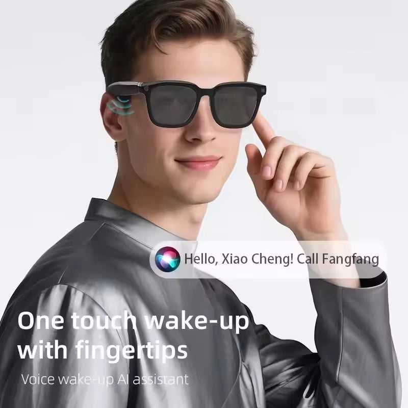 Lenovo AI Smart Glasses AI Translation 8MP HD Camera 4K Shooting Image Bluetooth Call Recording Music Smart Sunglasses 2026 New
