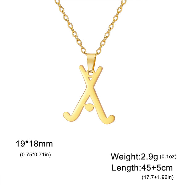 Fashion Stainless Steel Hockey Pendant Necklace for Sports Lovers
