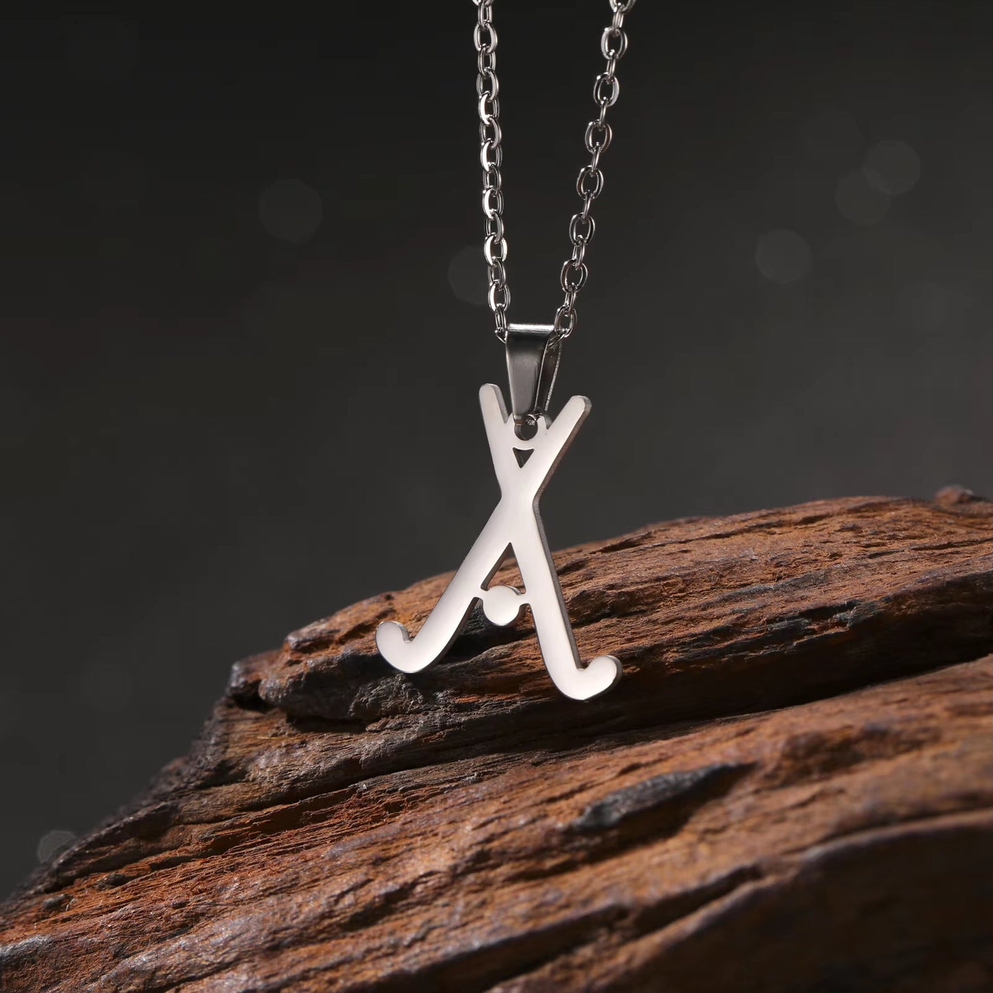 Hockey Pendant Stainless Steel Necklace Men's And Women's Fashionable Casual Sports Birthday Gift Jewelry Gift New Style